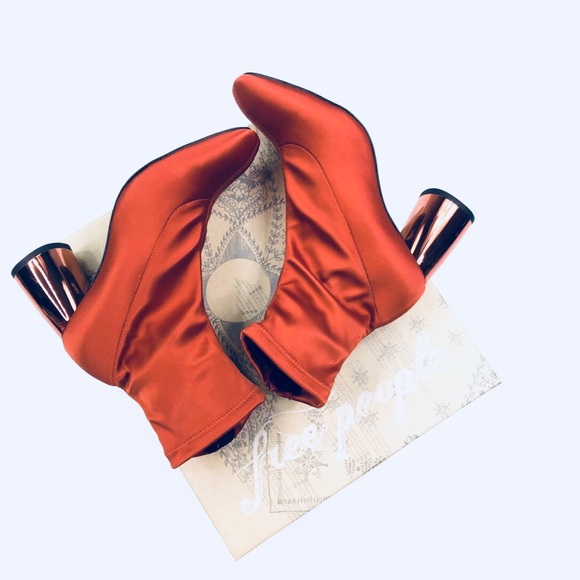 ❤️SOLD❤️ Free People Spectrum Sock Boots Orange 8 - Picture 5 of 5